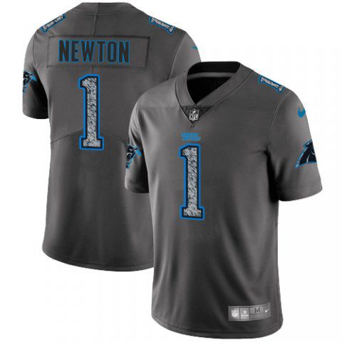 Men Carolina Panthers #1 Newton Nike Teams Gray Fashion Static Limited NFL Jerseys->carolina panthers->NFL Jersey